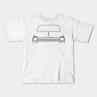 Triumph Herald 13/60 classic 1960s British car black outline graphic Kids T-Shirt